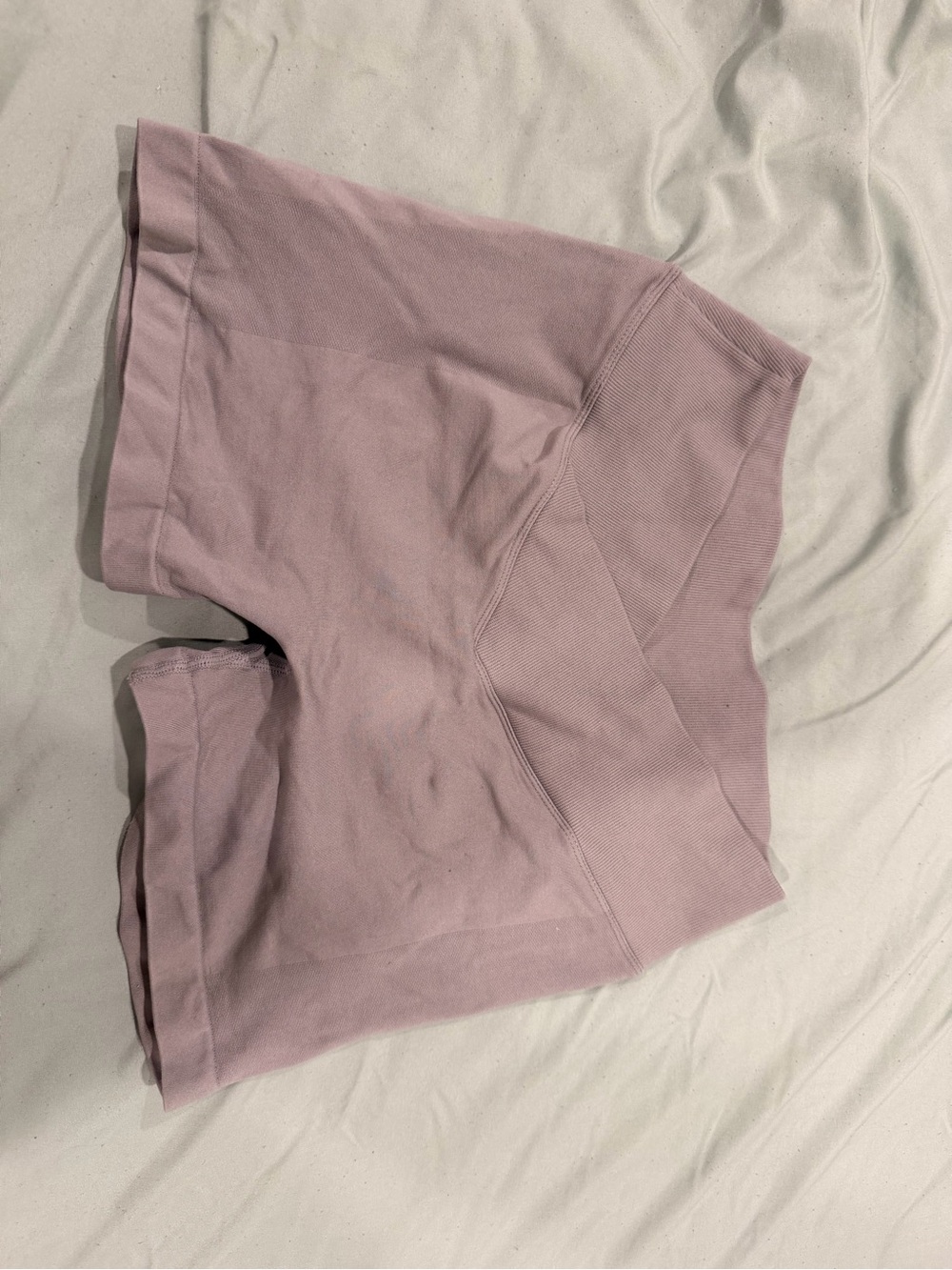 High-Rise Mauve Athletic Bike Shorts